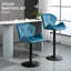 Chetopa Swivel Upholstered Adjustable Height Counter Stool with Metal Frame-1599623836