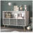 Alannys Kids bookcase with Collapsible Fabric Drawers, Children's Book Display, Toy Storage Cabinet Organizer-1978066846