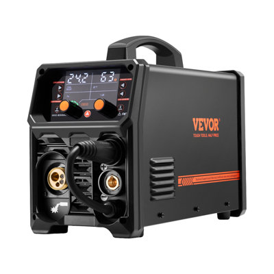 Pro MIG Welder, soudeuse 200A Pluse MIG, soudeuse 5-en-1 MIG Pluse / gaz MIG / flux MIG / Stick / Lift TIG, soudeuse en aluminium à double tension 110V / 220V avec écran LCD