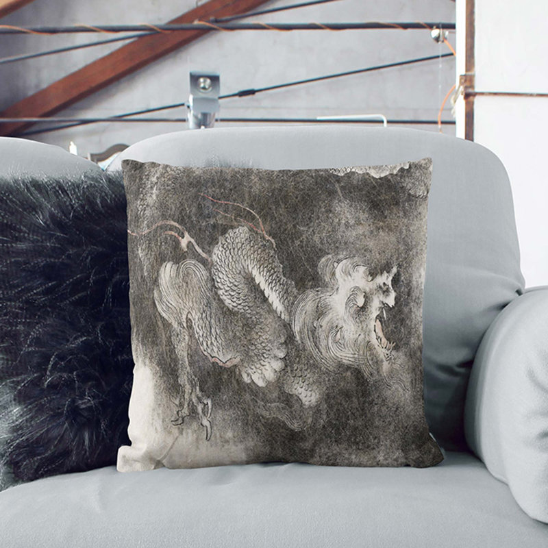 Dragon Square Throw Cushion, 55cm H x 55cm W x 20cm D