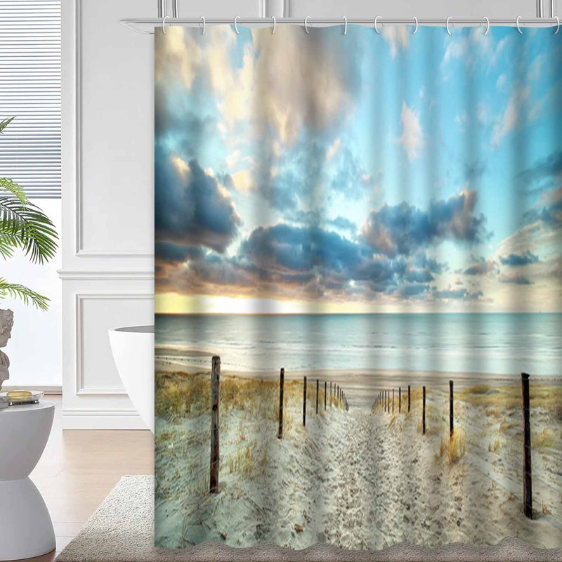 Rideau de douche Sand Beach, L 72 po x l 78 po