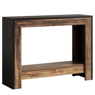 Modern Farmhouse Console Table with Rustic Charm and Space-Saving Design, Ideal for Living Rooms and Hallways