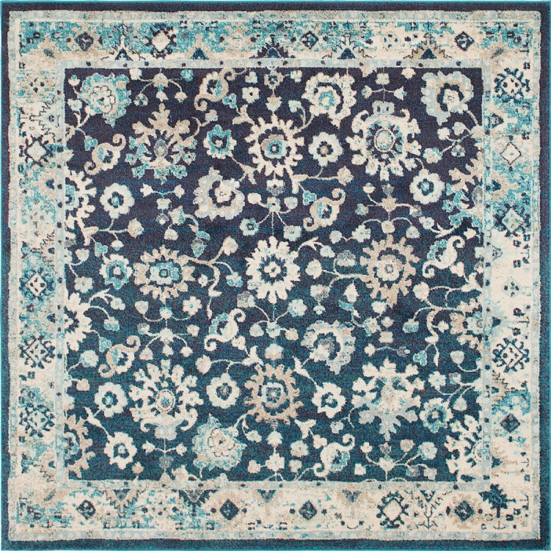 Kalf Abstract Indoor Rug, Square 8'