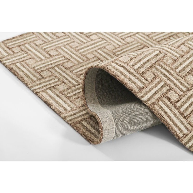Abbott Hand Tufted Wool Area Rug, Rectangle 3'6" x 5'6"