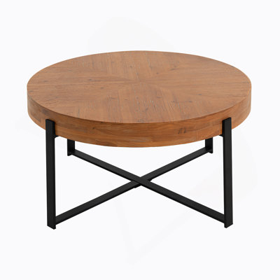 Round Coffee Table With Manufactured Wood Table Top