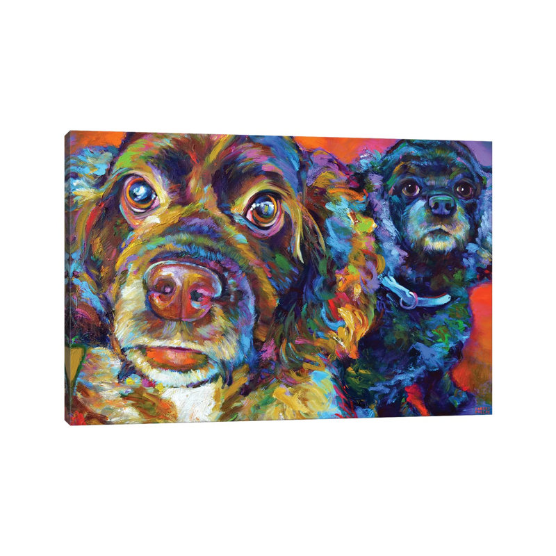 Spaniel Brothers - Wrapped Canvas Print, 66.04 cm H x 45.72 cm W x 3.175 cm D