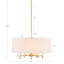 Lustre tambour 5 lumières blanc-114988788