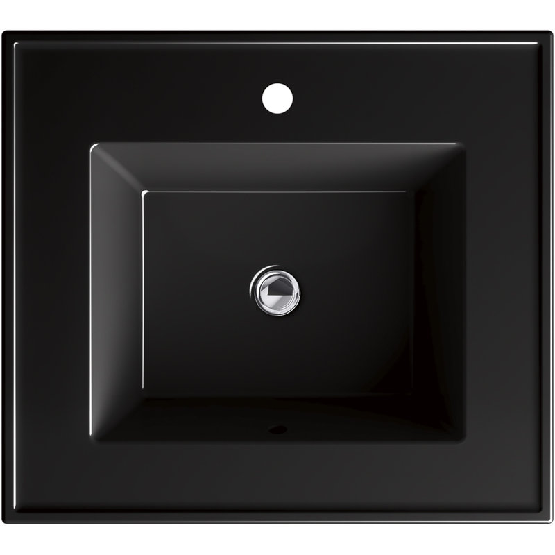 Ceramic/Impressions 25" Rectangular Vanity-Top, Single