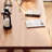 Modern Cherry Rectangular Solid Wood Dining Table-357989458