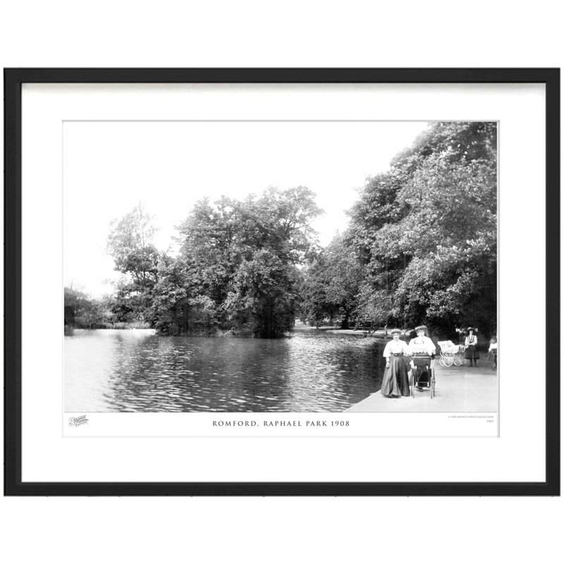 Romford, Raphael Park 1908 by Francis Frith - Single Picture Frame Print, 40cm H x 50cm W x 2.3cm D
