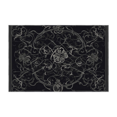 Obsidian Fern Indoor And Outdoor Area Rug