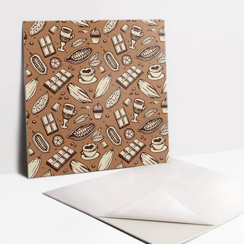 Bumgarner 50x100 cm Pvc Mosaic Sheet in Brown