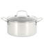 Ensemble de batterie de cuisine en acier inoxydable 3 pièces Martha Stewart Badgley Hybrid antiadhésif TriPly