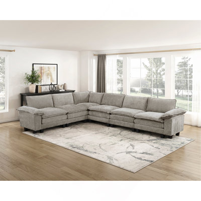 Ensemble de canapé modulaire 6 pièces Modern Contemporary
