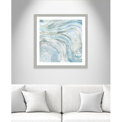 «Belby Agate in Blue II - Floater Frame», impression