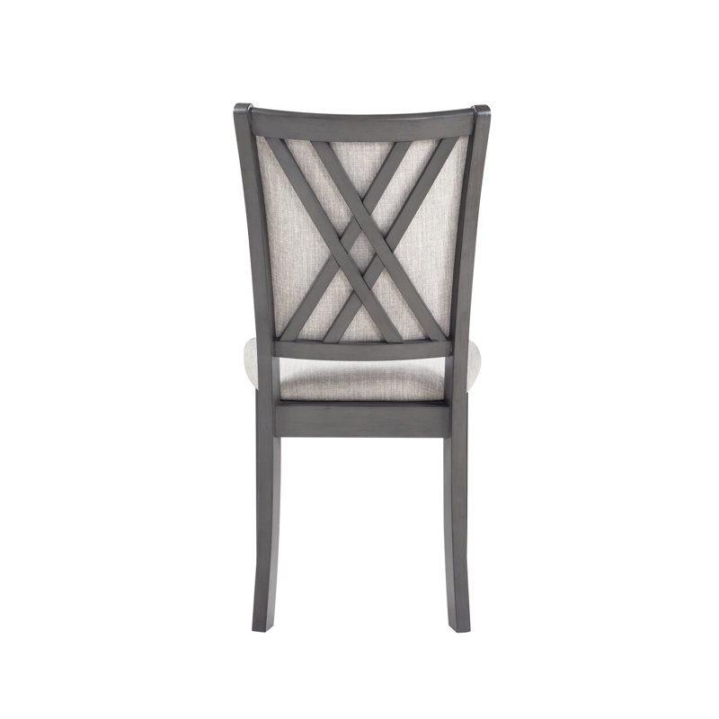 Ensemble de 4 chaises de salle à manger Josiha, 4, Gris pâle / gris