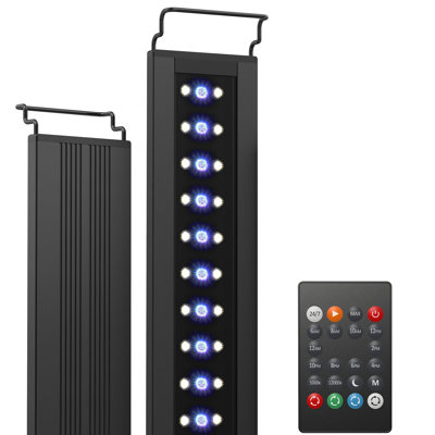 C10 24/7 LED Aquarium Light For Plants, 18-24 Inches, Full Spectrum Fish Tank Light With Timer, Brightness Adjustable