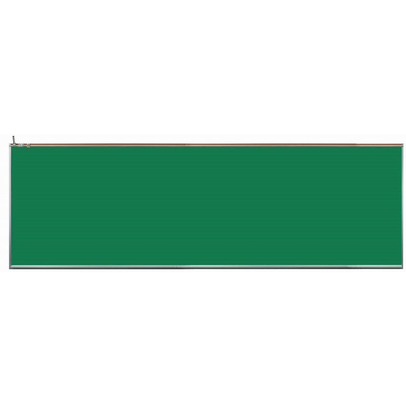 Tableau noir magnétique mural, Vert, 48 po x 144 po