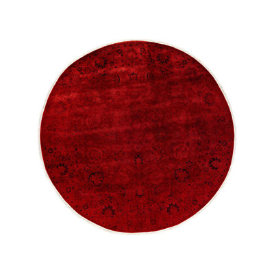 Dalen One-of-a-Kind 6' 1" X 6' 1" New Age Round Wool Area Rug Red
