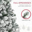 Arbre de Noël artificiel 9 pi avec 968 branches de neige floquées, 600 lumières DEL blanc chaud, ouverture automatique-1844016436
