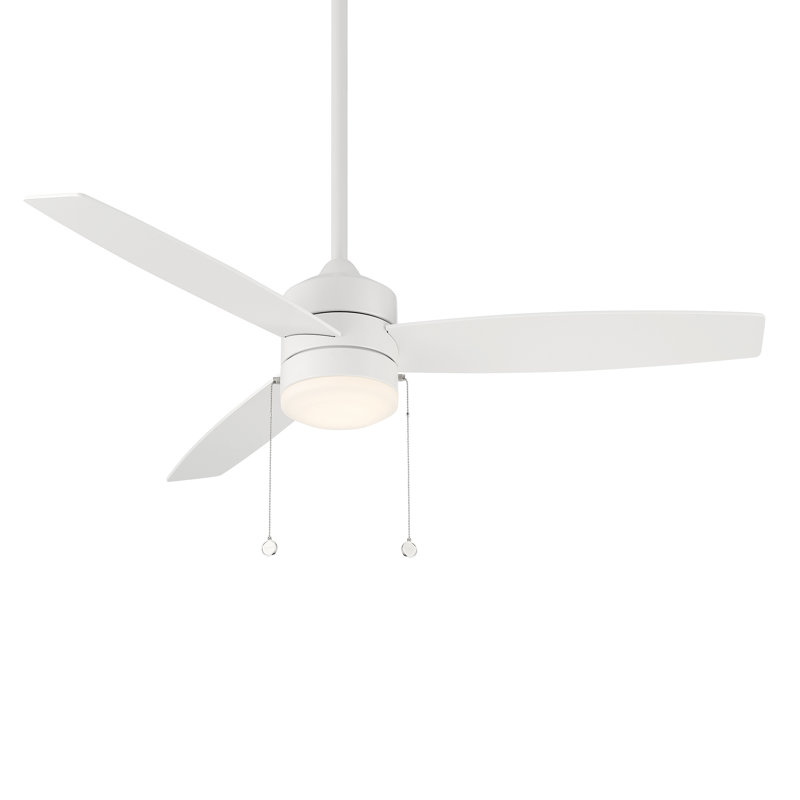 Atlantis 52'' Ceiling Fan with LED Lights, Matte White