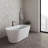59" Streamline Soaking Freestanding Tub With Internal Drain-108964758