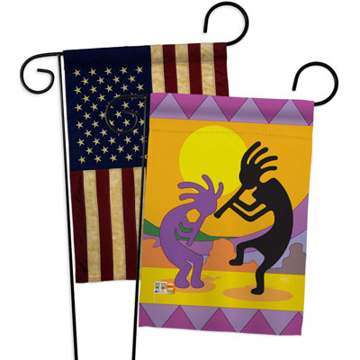Ensemble de drapeaux de jardin Kokopelli
