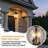 Vintage Bronze Aluminum Outdoor Pendant Light - With Clear Glass Shade, Weather-Resistant Design For Porch, Patio, Garden
