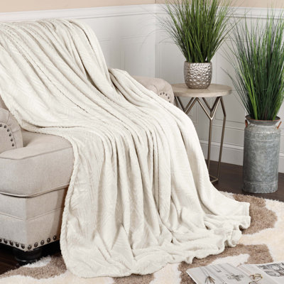 Atka Diamond Flannel Embossed Fleece Plush Blanket Medium Weight Ultra-Soft Fluffy Bedding