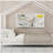 Double-Size Metal Platform Bed, White