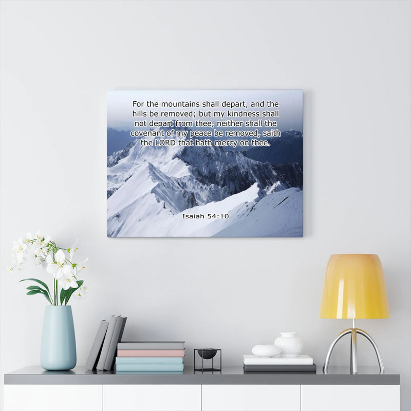 «The Lord That Hath Mercy Isaiah 54:10 Wall Art Christian Home Décor», H 12 po x l 16 po x P 1,25 po