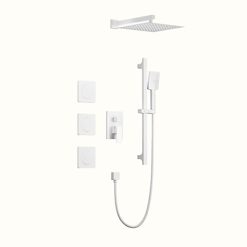 Système de douche complet avec valve brute