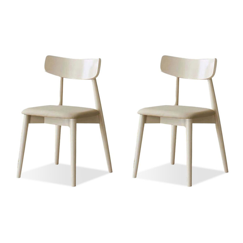 Ensemble de 2 chaises d'appoint Modern Beige