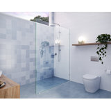 Vela 60 in. x 78 in. Fully Frameless Single Fixed Shower Panel