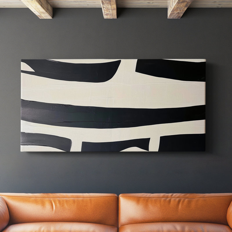 Série abstraite 7 # XCVII-Gallery, toile tendue, H 24 po x l 48 po