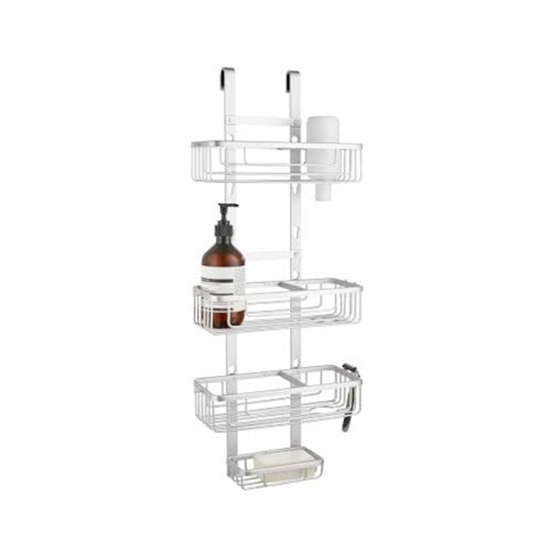 Aluminum Over-the-Door Bathroom Shelves