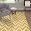 Nero Chevron Wool Hand Woven Area Rug-15827381