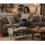 Winchell 40cm Wide Rectangle Animal Print Ottoman with Storage, Hand-Finished Footstool, Stylish Living Room Accent
