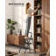 3-Step Folding Ladder, Steel Step Stool with Anti-Slip Feet, 114 x 45.5 x 7.5 cm-800220260