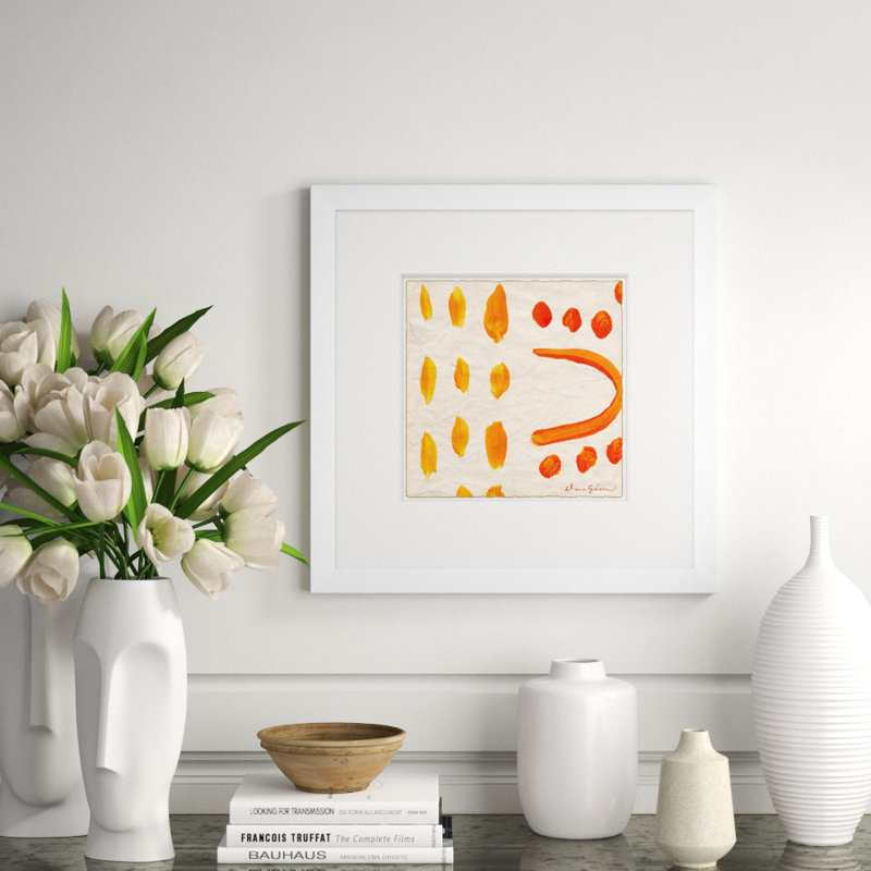«Bon Dia 6» par Dana Gibson - Peinture encadrée sur papier