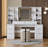 Makeup Vanity Desk With Mirror And Lights, 59" Large Vanity Table With 8Drawers & Open Storage Shelves, Brightness Adjustable, Dressing Table For Bedroom, Women And Girl