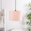 22cm H Blended Fabric Drum Pendant Shade-1484457580