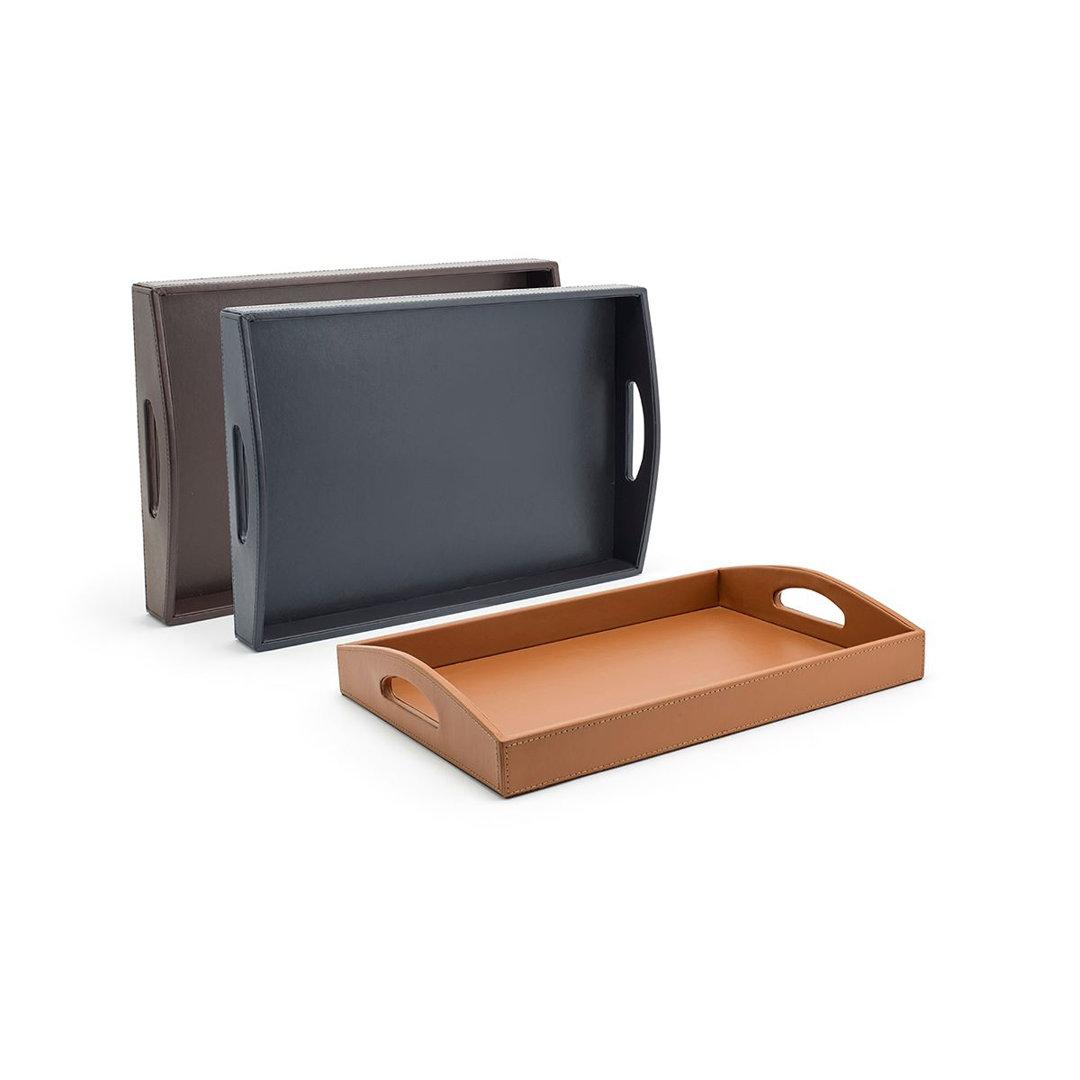Front Of The House London Leather / Faux Leather Tray (Set of 4) Front Of The House 