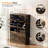  Slim Shoe Cabinet For Entryway, 24.8 Inch Wide With 2 Flip & 1 Drop-Down Drawers, Freestanding Dark Rustic Oak Wood Organizer-1158601958