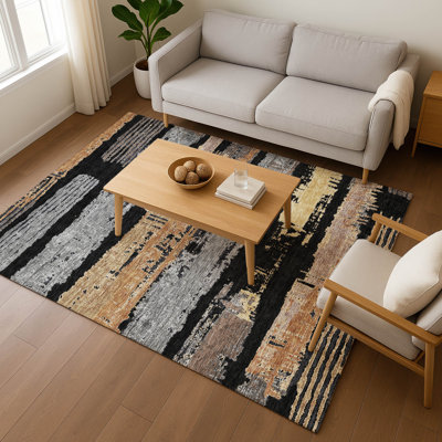 Premium Machine Washable Slesnick AMF1665 Stripes Rug