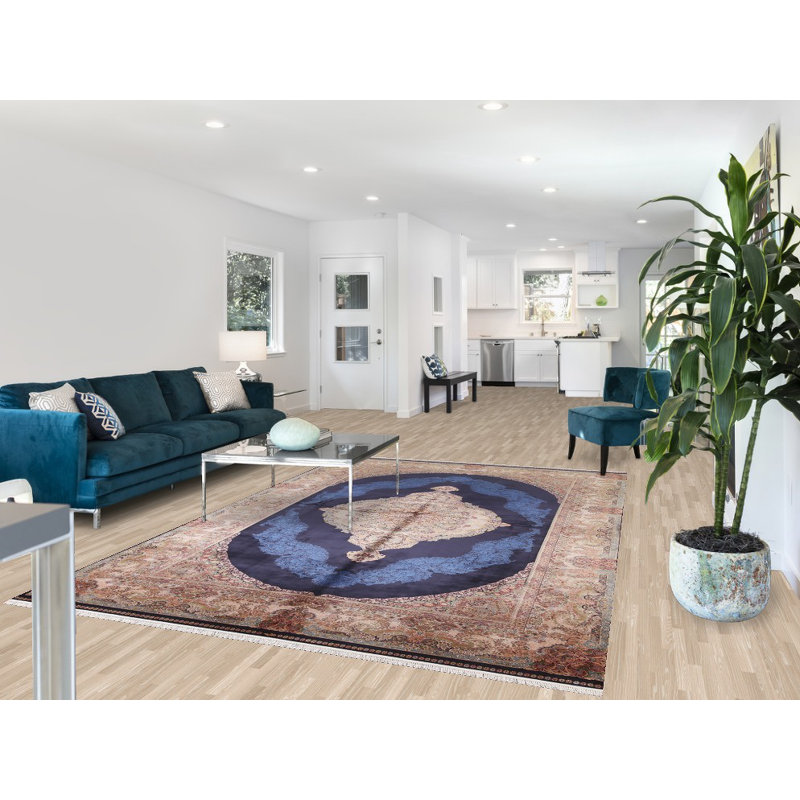 Tapis traditionnel bleu 7 x 10