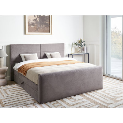 ARISTOCRAT Upholstered Divan Bed with Mattress