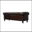 (SOFA): Canapé Chesterfield en polyuréthane à 3 places, capitonné à boutons