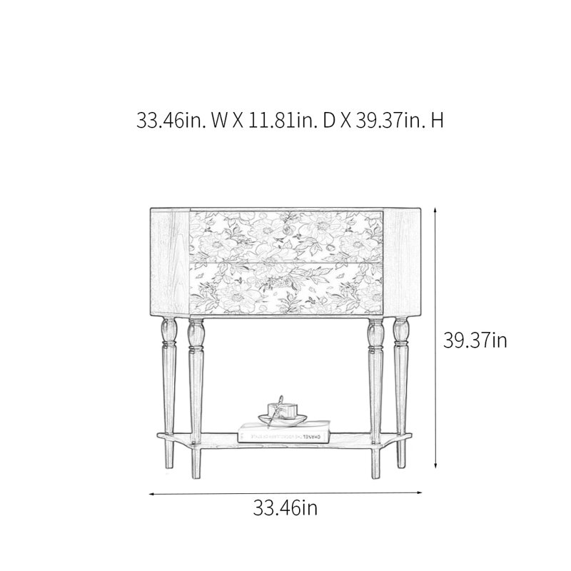 Retro Minimalist Console Table