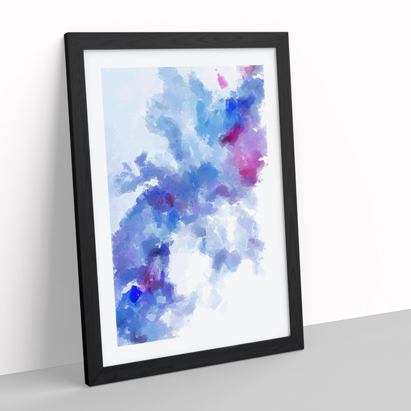 Become One Abstract - Wall Art, White, Black, 64cm H x 46cm W x 2cm D
